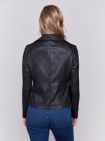 Charlie B Faux Suede Zippper Jacket