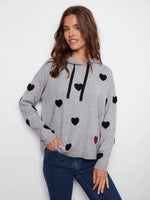 Charlie B Grey Sweater With Heart