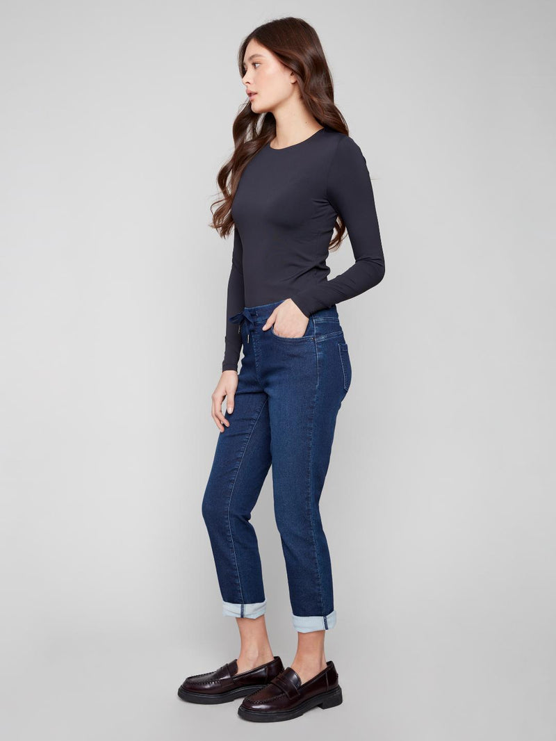 Charlie B Indigo Denim Jogger