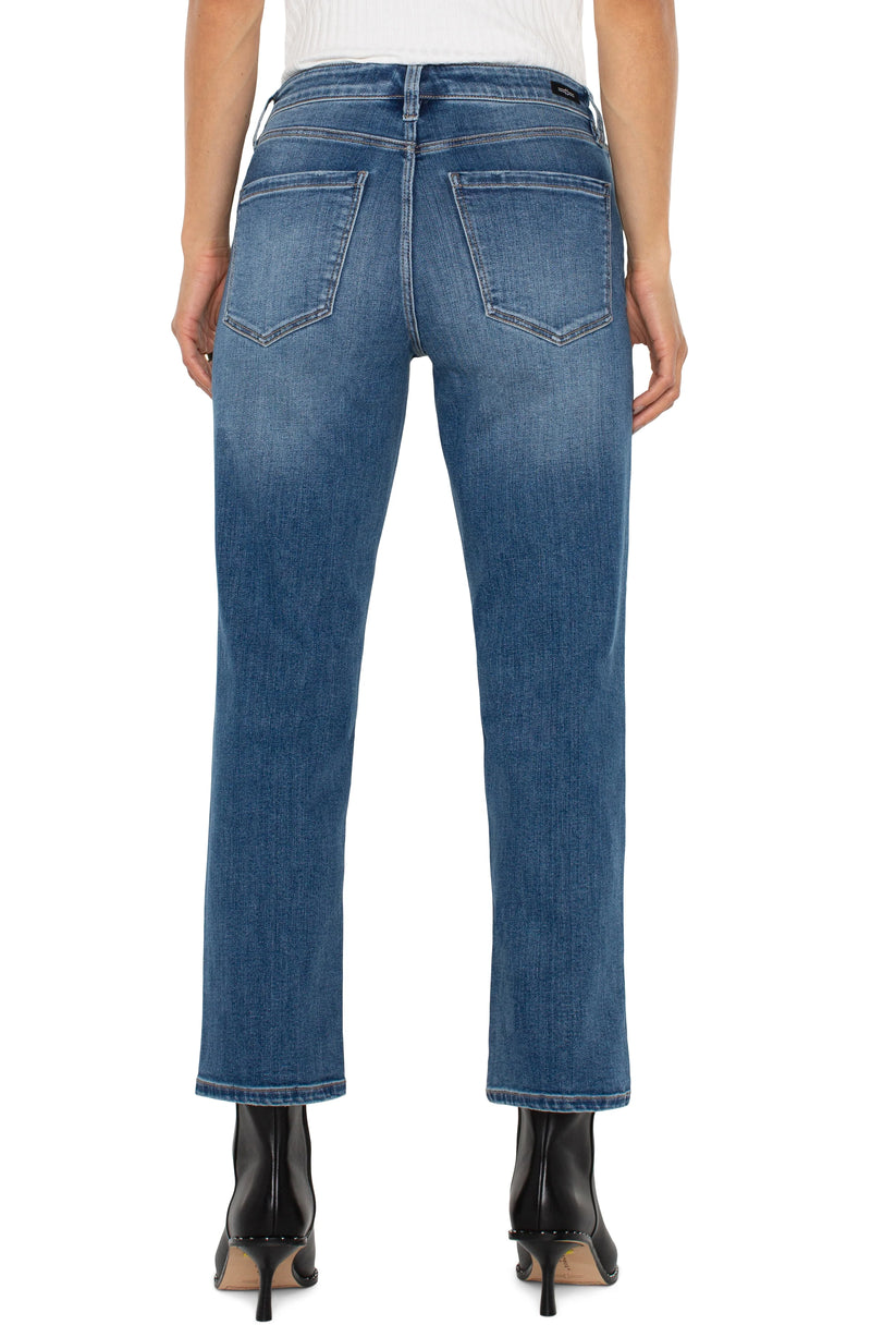 Liverpool Kennedy Crop Strighleg Jean Mcallaster Wash