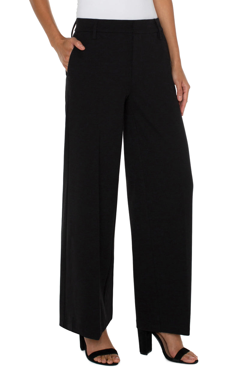 Liverpool Black Wide Leg Trousers