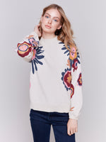 Charlie B Statment Floral Sweater