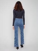 Charlie B Bootcut Jean With Side Embriodery Detail