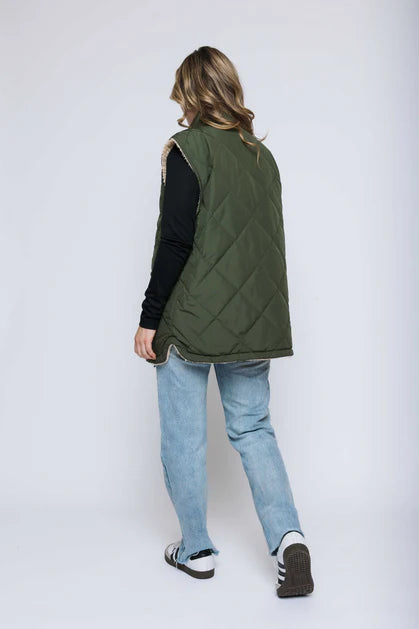 Orb Reversible Vest Thyme Green