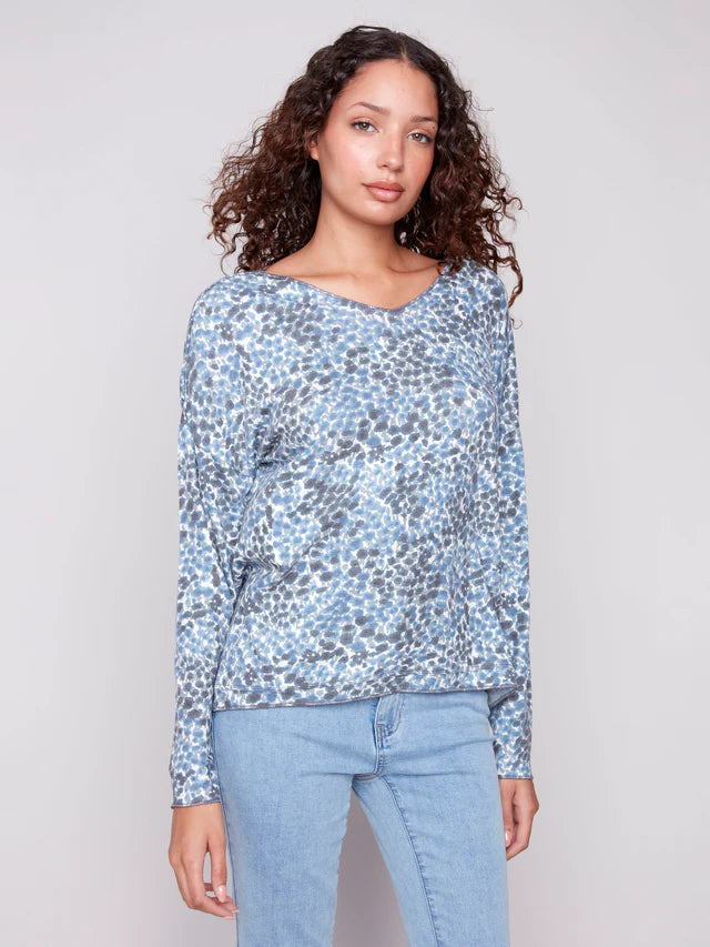 Charlie B Printed Long Sleeve Ditsy