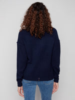 Charlie B Navy Love Sweater