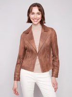 Charlie B Truffle  Faux Leather Jacket