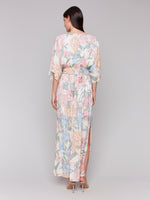 Charlie B Dolam Sleeve Floral Maxi With Waist Smocking