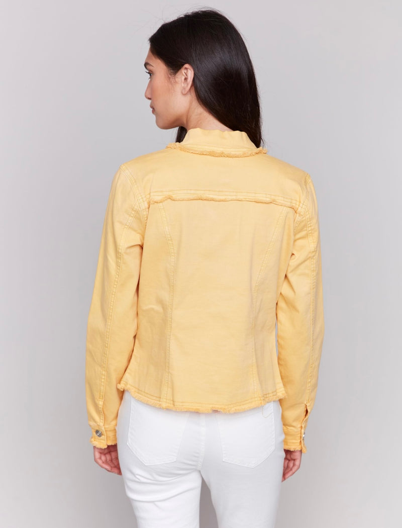 Charlie B Yellow Denim Jacket