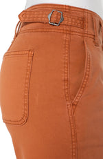 Liverpool Ginger Spice Wide Leg Pant With Cinched Waist