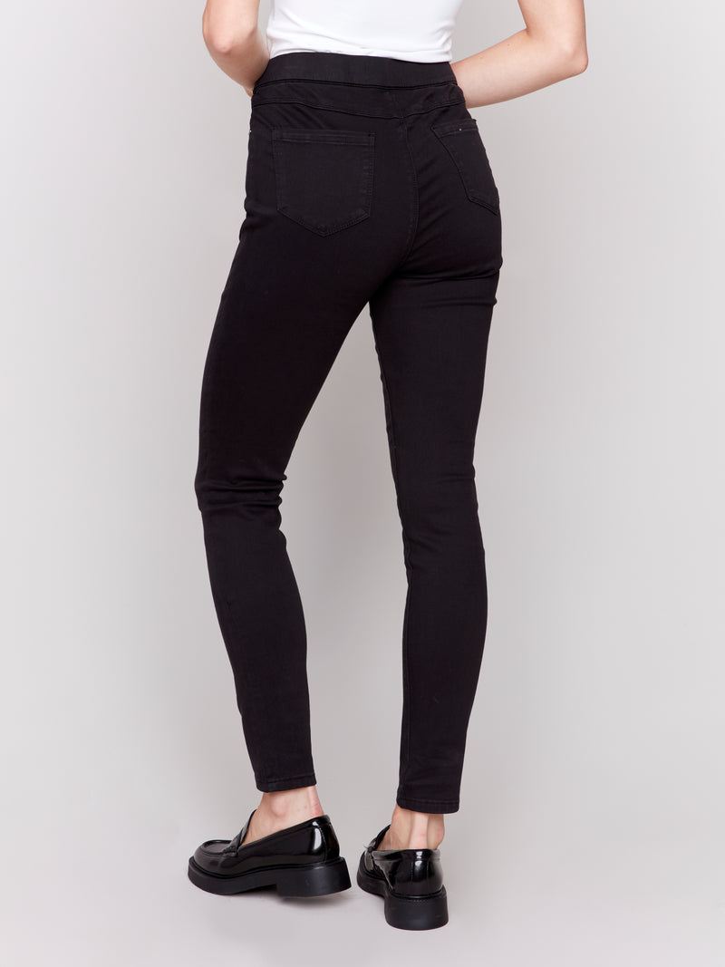 Charlie B Infinity Pull On Pant Black