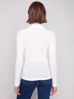 Charlie B Mock Neck Longsleeve Top Ecru