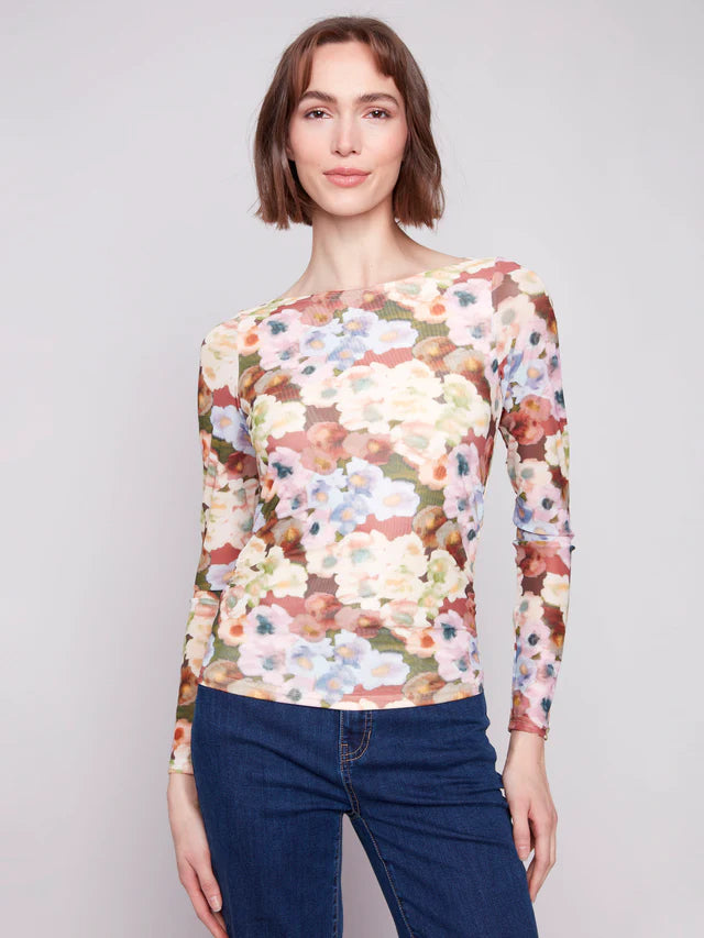 Charlie B Longsleeve Botanical Top