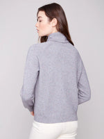 Charlie B Textured Raglan Grey