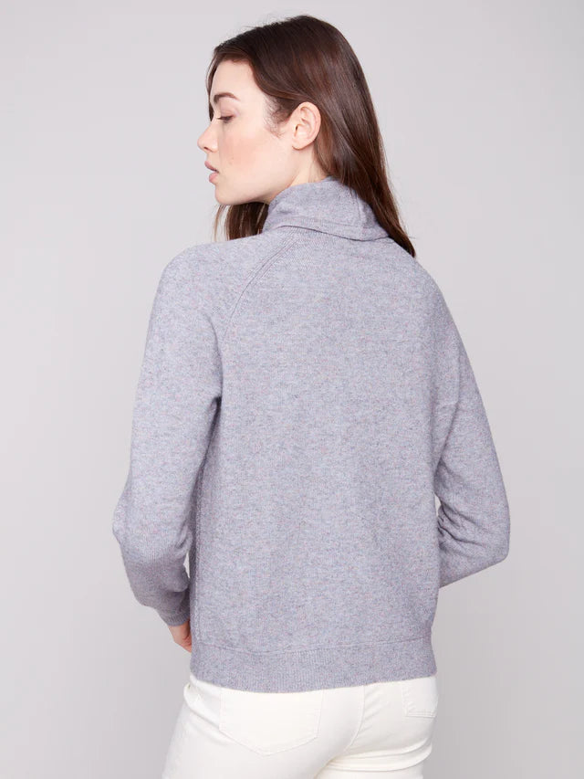 Charlie B Textured Raglan Grey