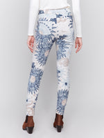 Charlie B Super Soft Joggers Feather Print