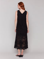 Charlie B Crochet Black Dress