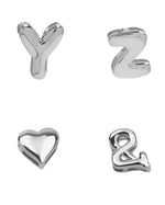 Silver Letter Charms