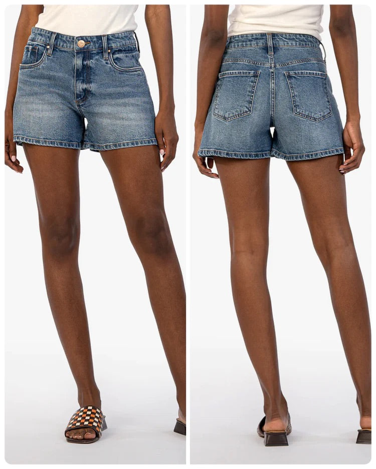 KUT Jane Denim Shorts Distinguished Wash