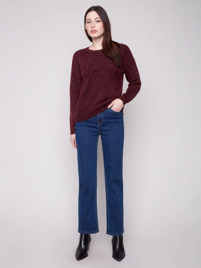 Charlie B Cabernet Love Sweater