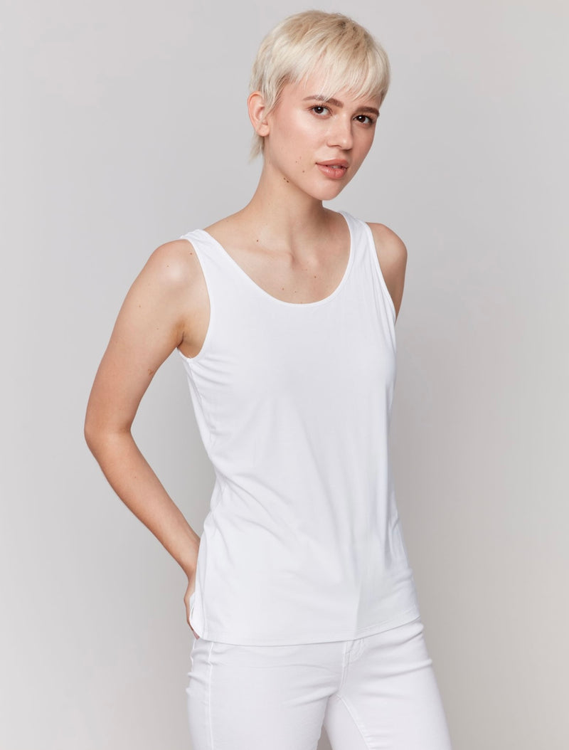 Charlie B White Reversible Tank