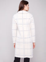 Charlie B Ivory Coatigan With Large Front Pockets