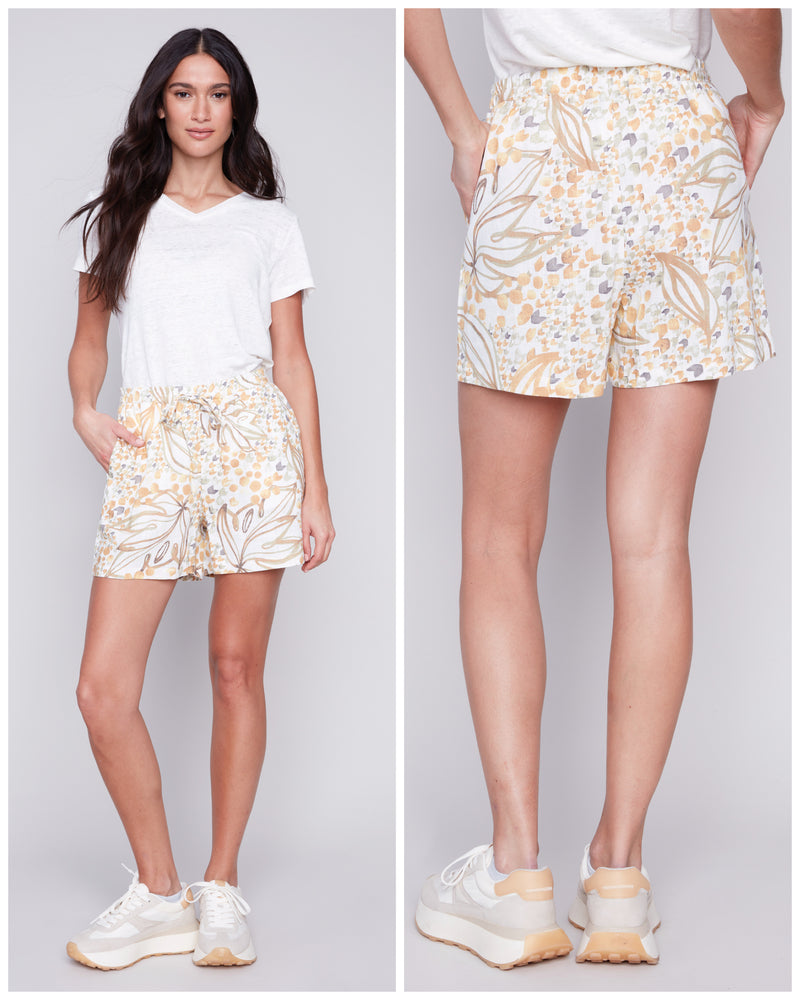 Charlie B Jogger Shorts Dune Print