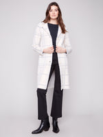 Charlie B Ivory Coatigan With Large Front Pockets