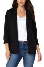 Liverpool Black Boyfriend Blazer with Princess Dart