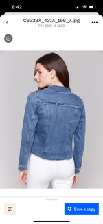 Charlie B Fringe Denim Jacket