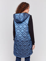 Charlie B Long Quilted Vest Glacier