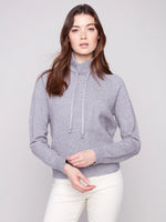 Charlie B Textured Raglan Grey