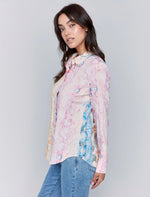 Charlie B Multi Colour Watercolour Blouse