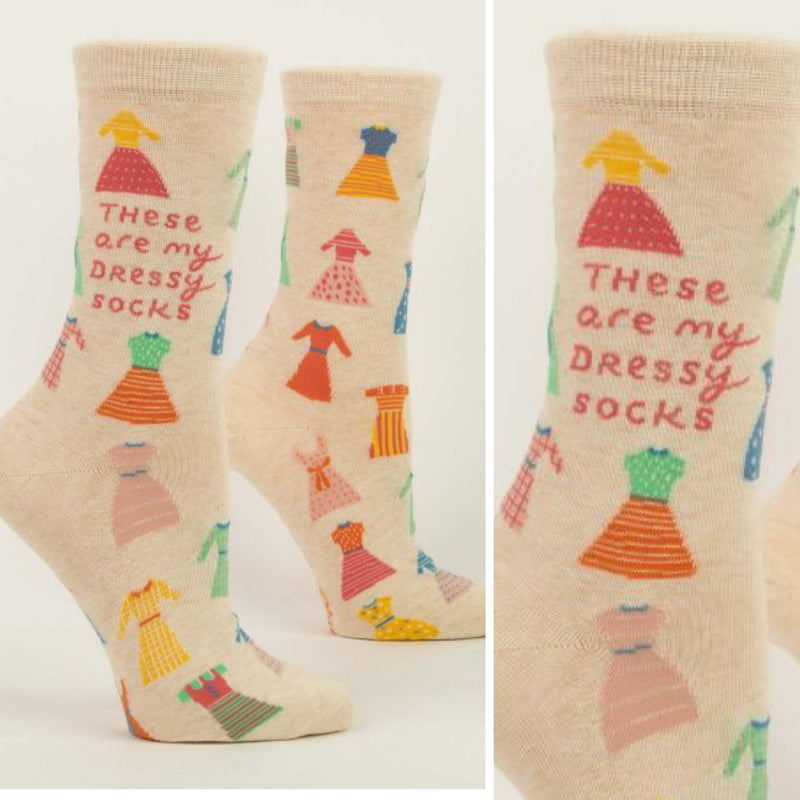 Blue Q Womens Crew Sock "I Shall Support You Like An Underwire Bra"