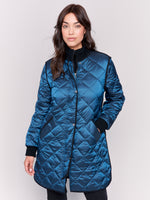 Charlie B Quilted Jacket Peacock