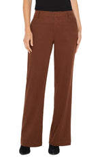Liverpool Kelsey Wide Leg Trouser Saddle Brown