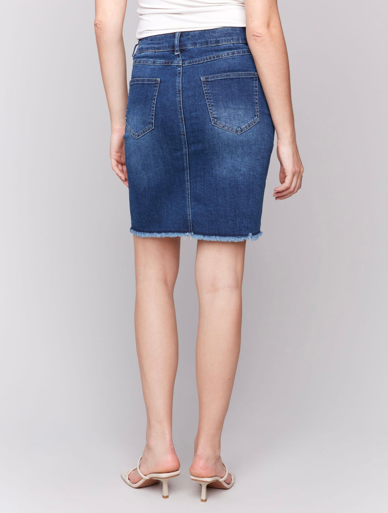 Charlie B Basic Denim Skirt