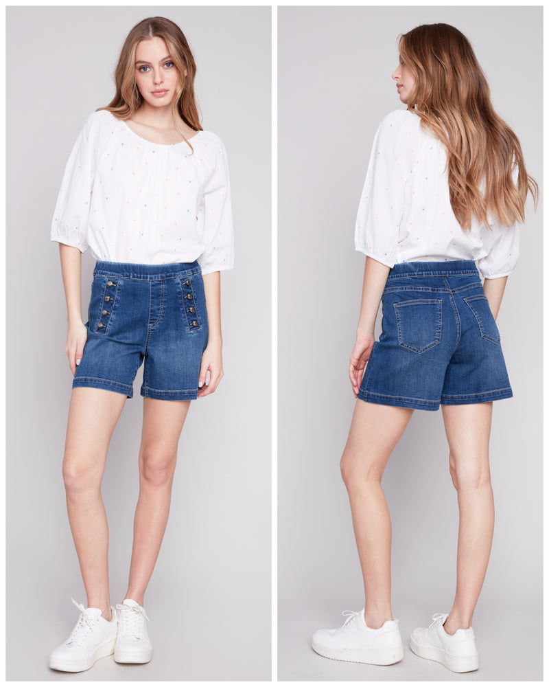 Charlie B Shorts With Button Detail