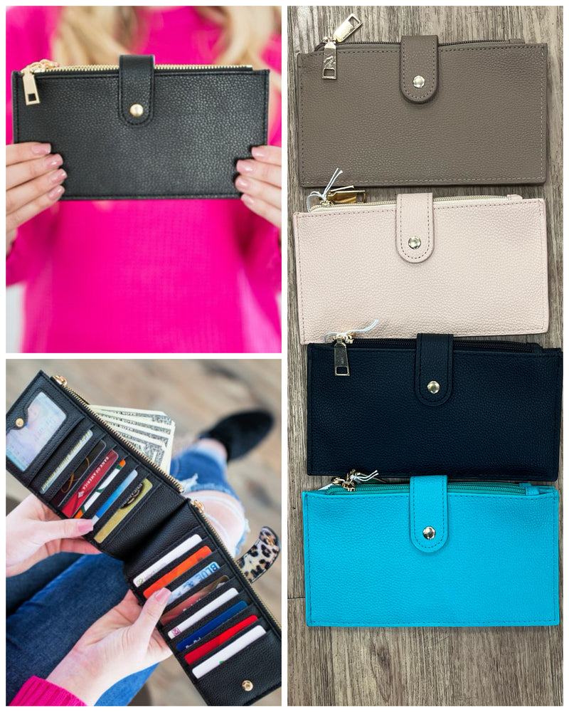 Slim Cedit Card Zipper Wallet