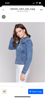 Charlie B Fringe Denim Jacket